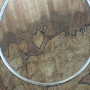 Italian Silver Omega Necklace